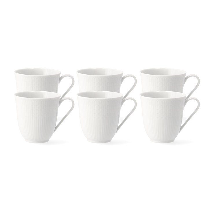 rorstrand Swedish Grace small cup pack of 6 white 30cl