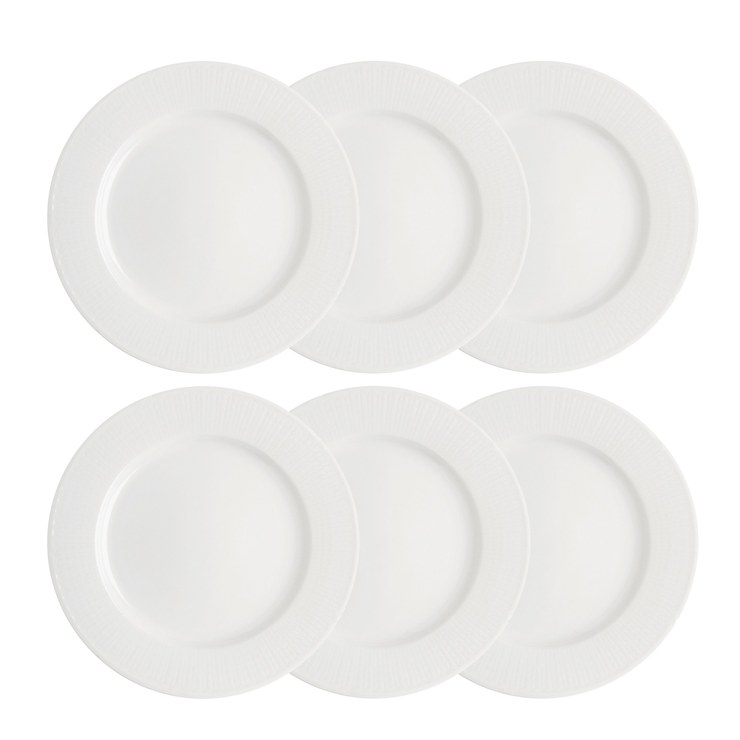 rorstrand Swedish Grace plates Ø 27cm pack of 6 white