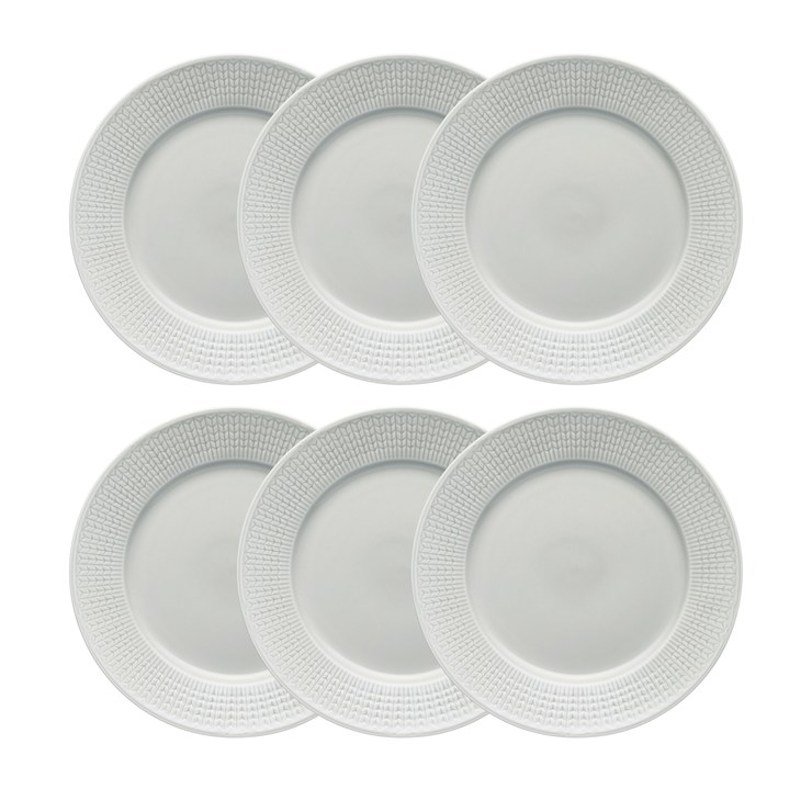 rorstrand Swedish Grace Plates Ø 27cm Pack of 6 Mist (grey)
