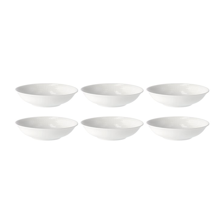 rorstrand Swedish Grace deep plate 19cm pack of 6 white