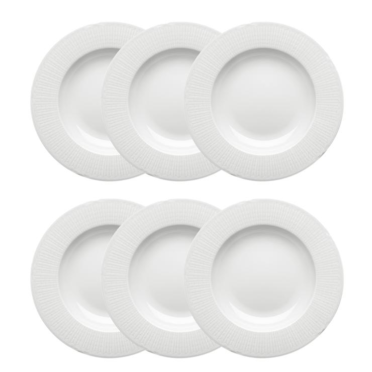 rorstrand Swedish Grace Deep Plate 25Cm 6-Pack