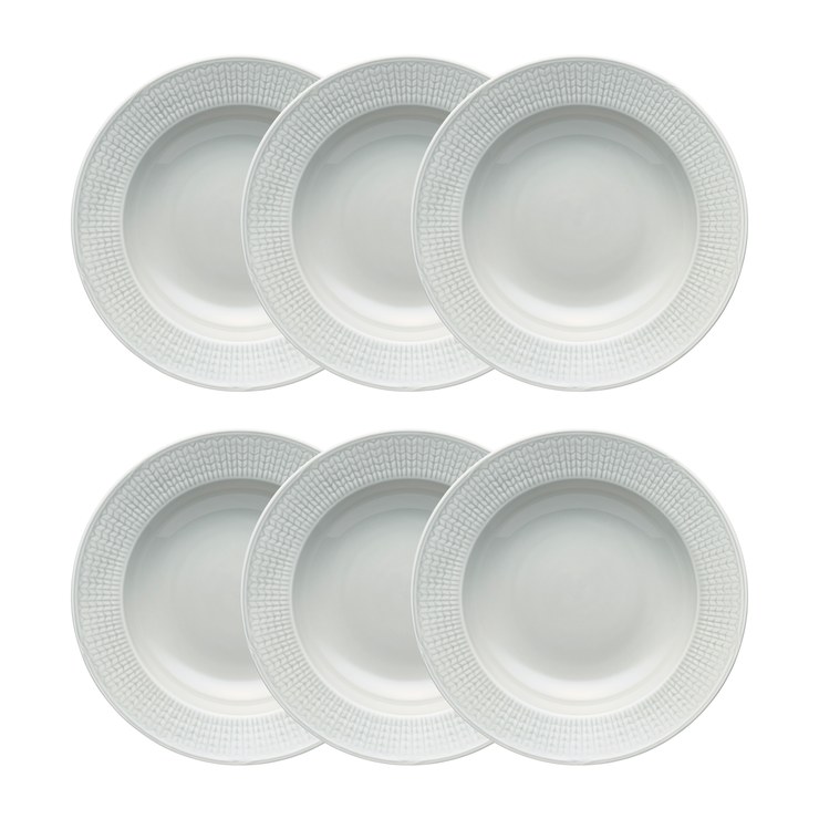 rorstrand Swedish Grace deep plate 25cm pack of 6 fog (gray)