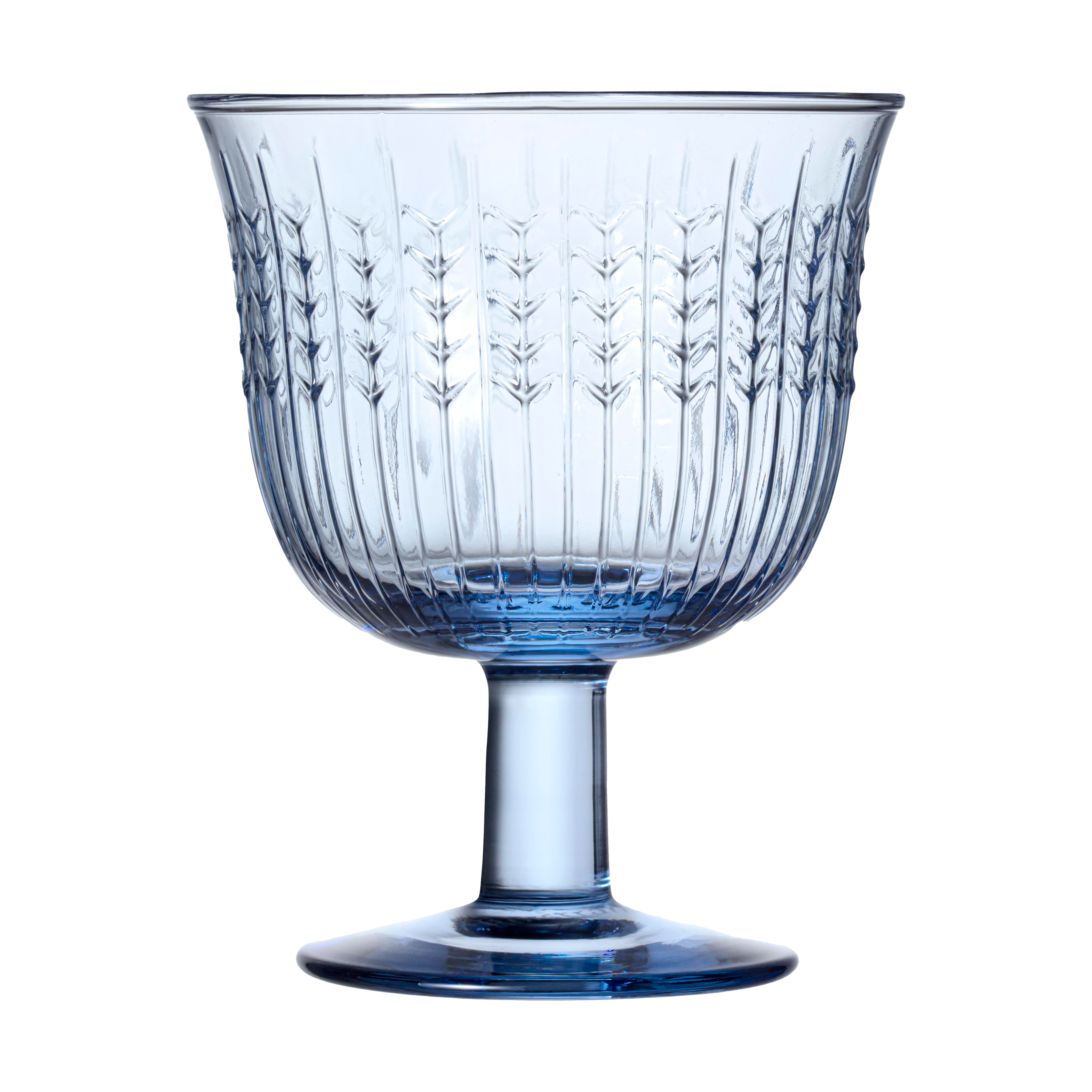 rorstrand Swedish Grace Footed Drinking Glass 25 cl 2-Pack, Blue