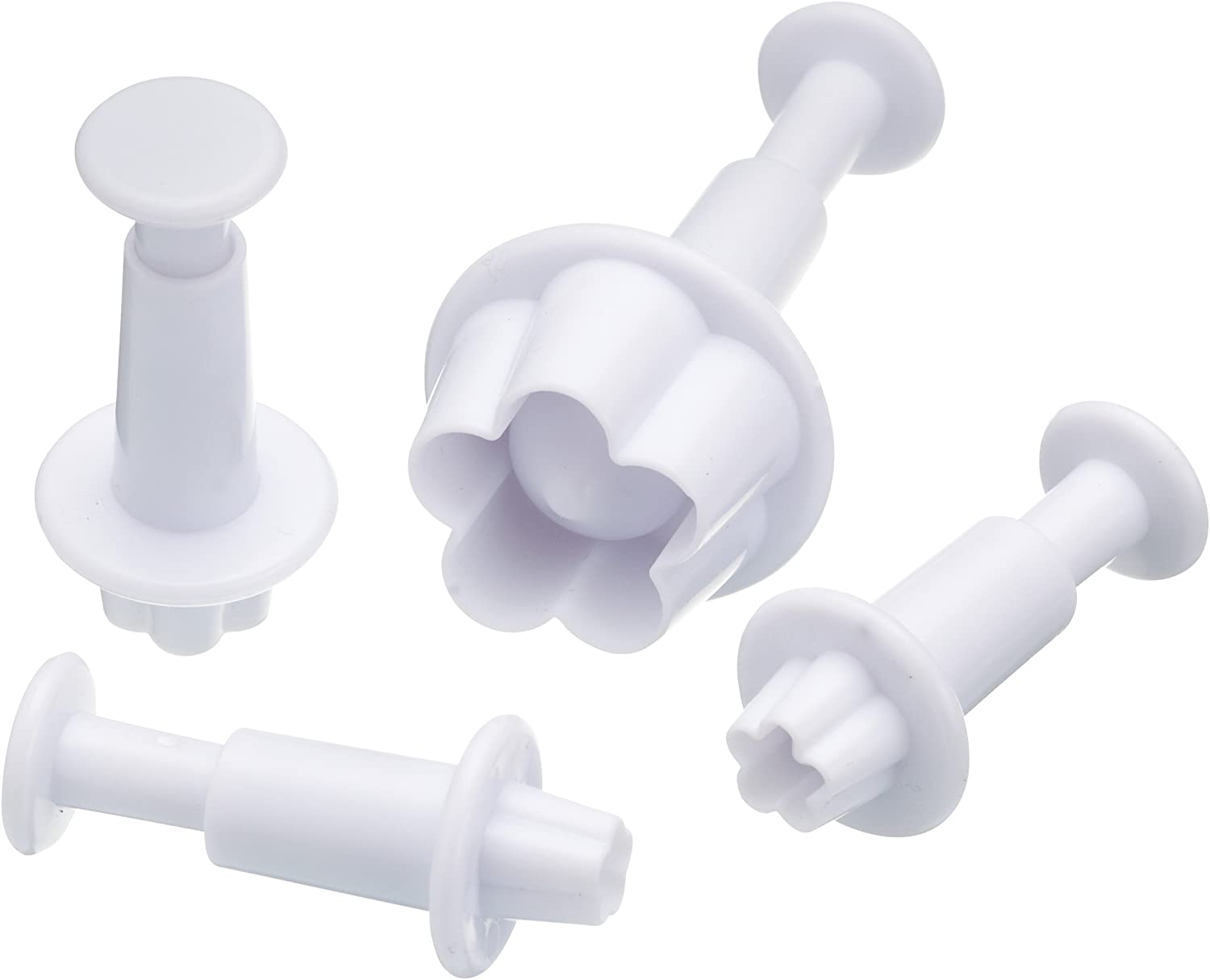 KitchenCraft Sweetly Does It Daisy Fondant Plunger Cutters, Set of 4
