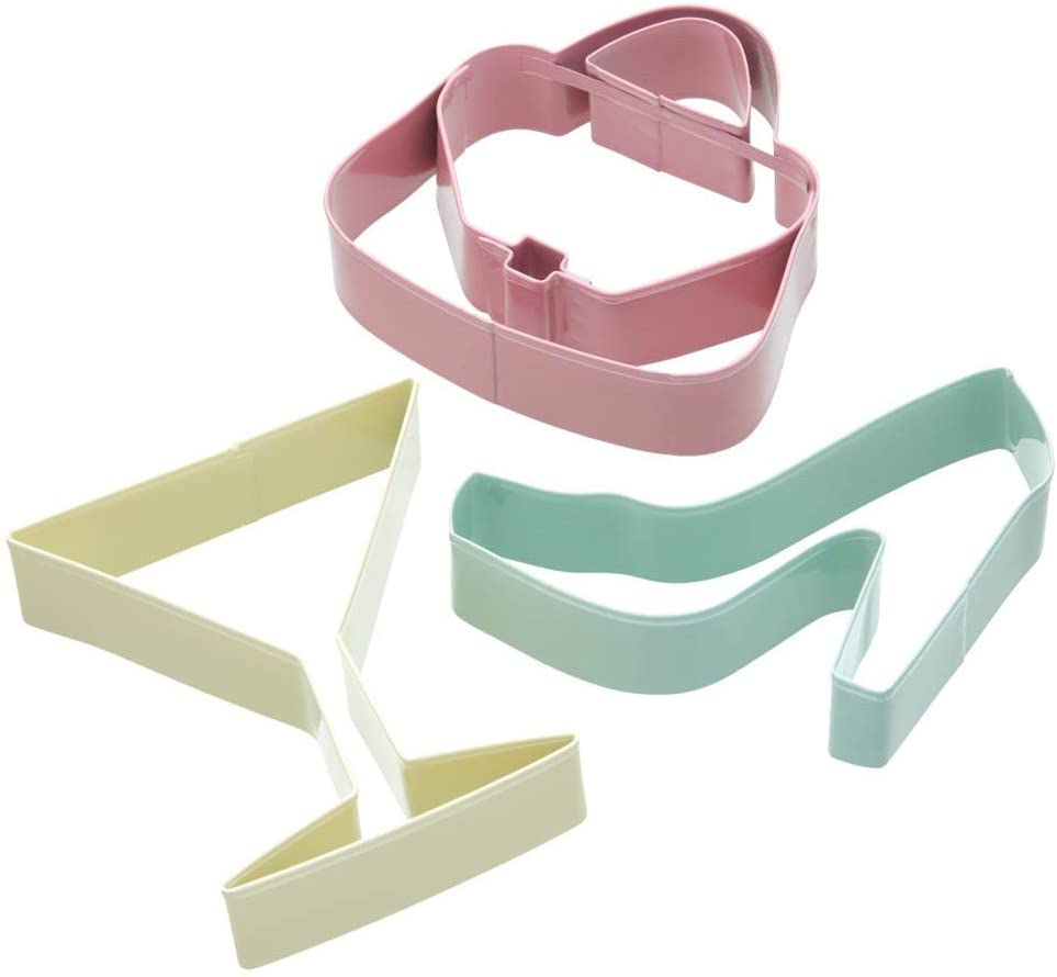 KitchenCraft Sweetly Does It Glamourous Cookie Cutters, Set of 3