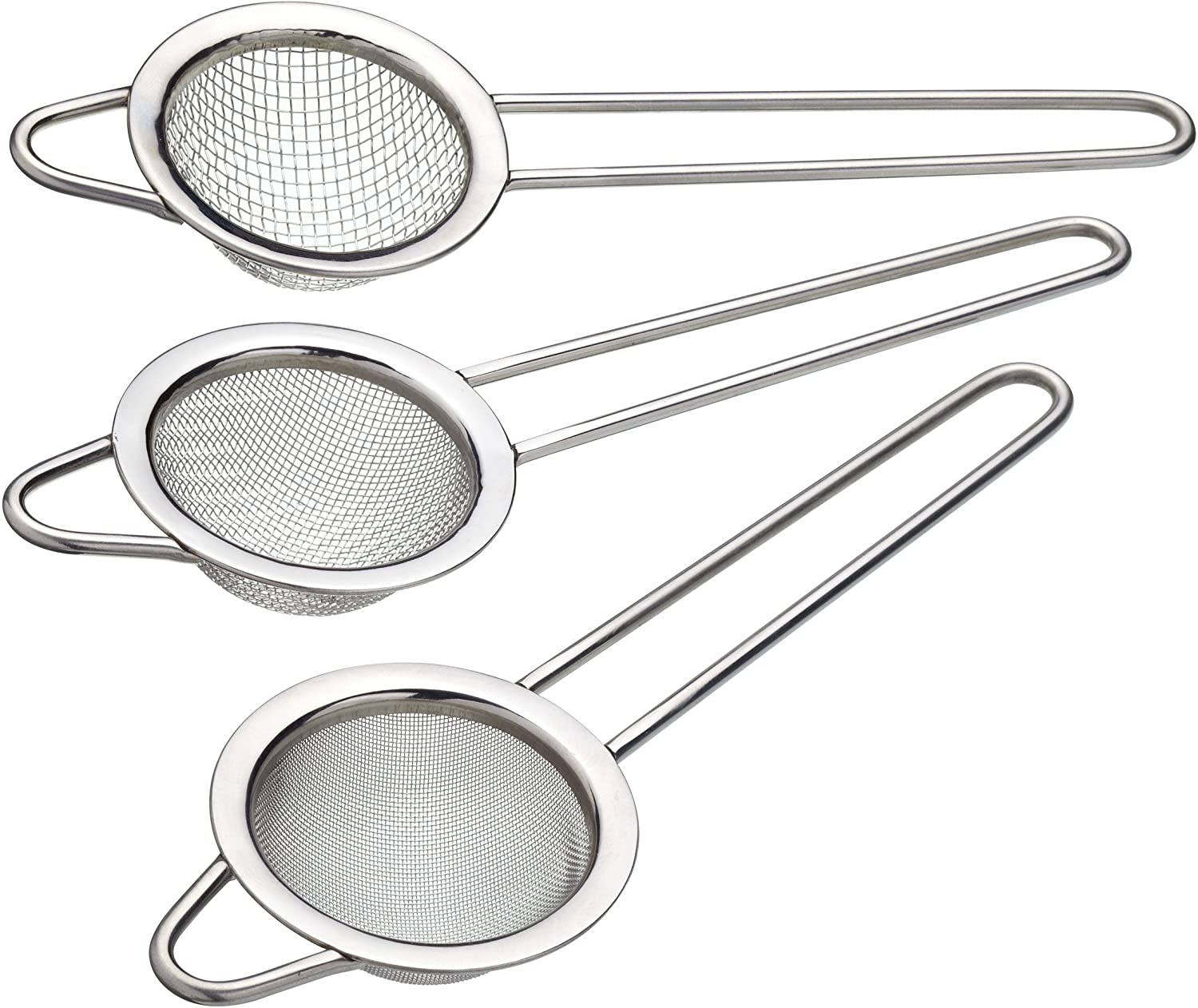 KitchenCraft Sweetly Does It Kitchen Craft Sweetly Does It Stainless Steel Assorted Sieve Set
