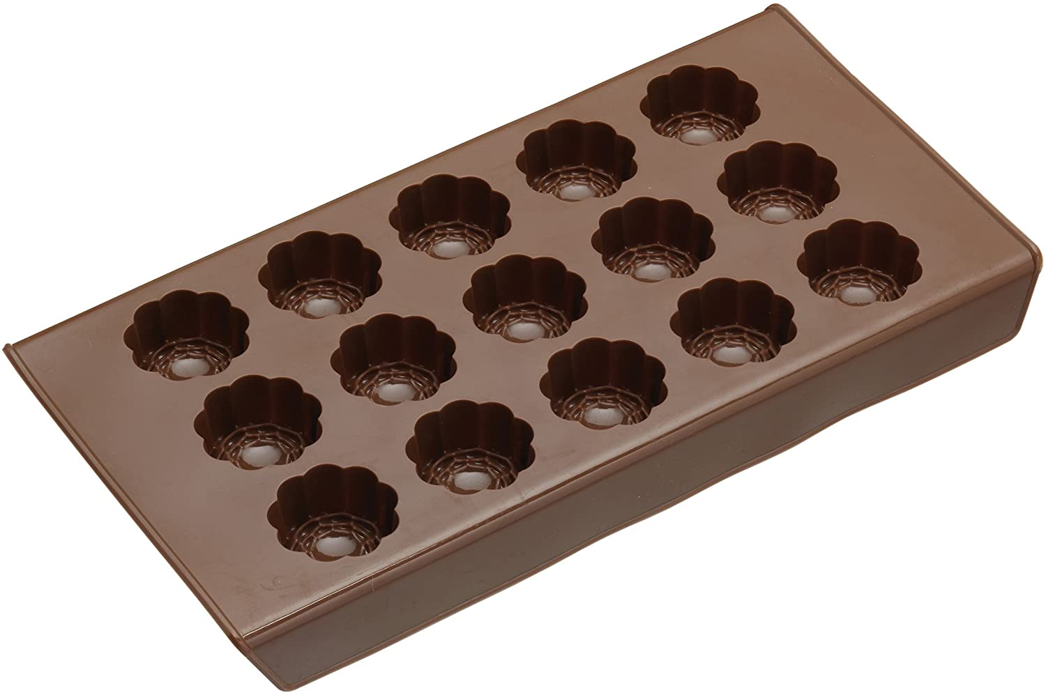KitchenCraft Sweetly Does It Silicone Ultra-Flexible Non-Stick Chocolate Mould, Brown