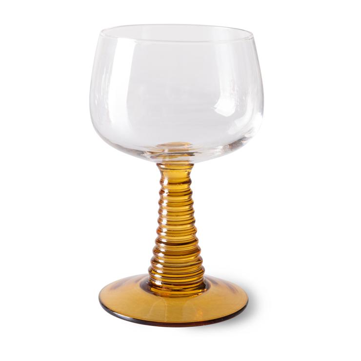 hk-living Swirl wine glass high