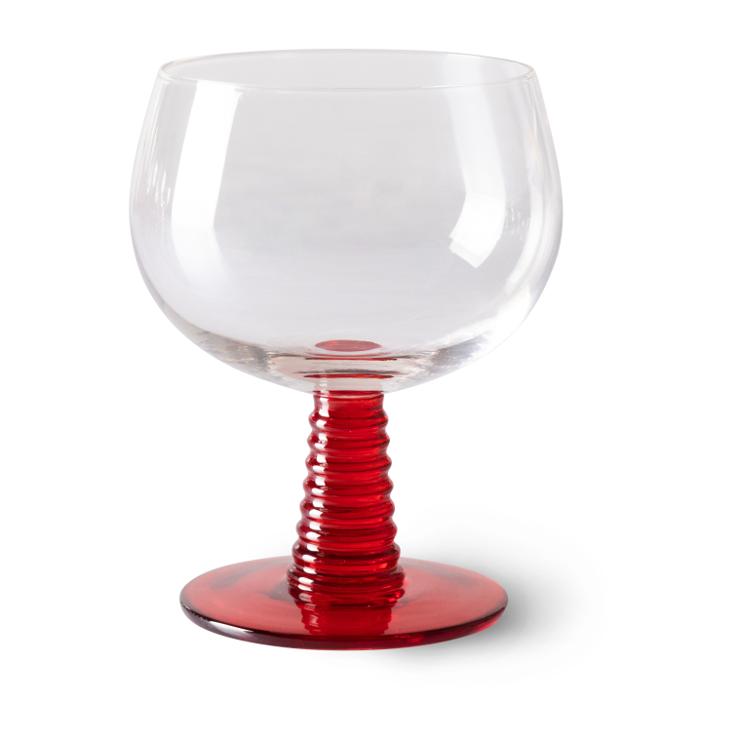 hk-living Swirl wine glass low