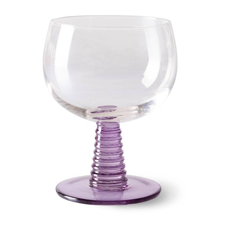 hk-living Swirl wine glass low