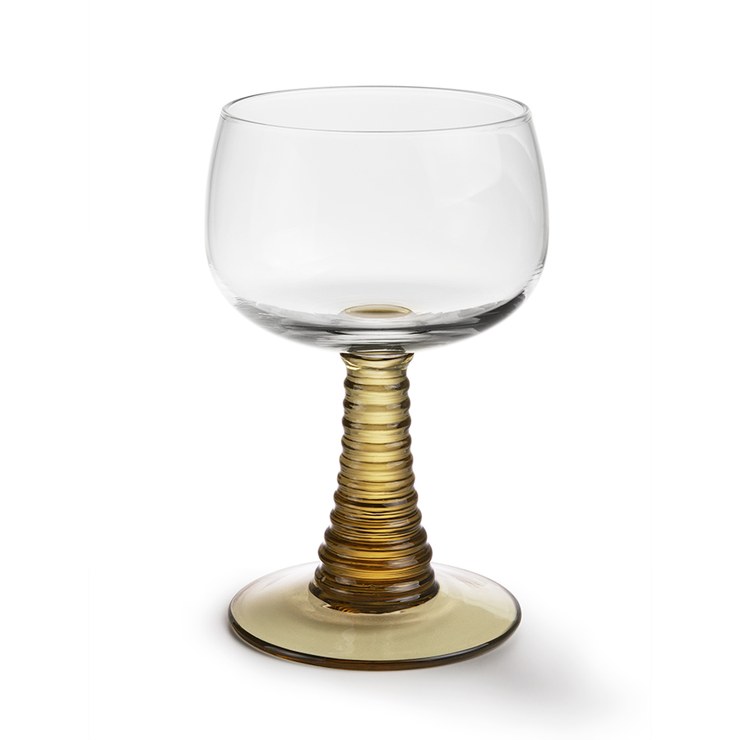 HKliving Swirl wine glass Ø8.5x13.5 cm