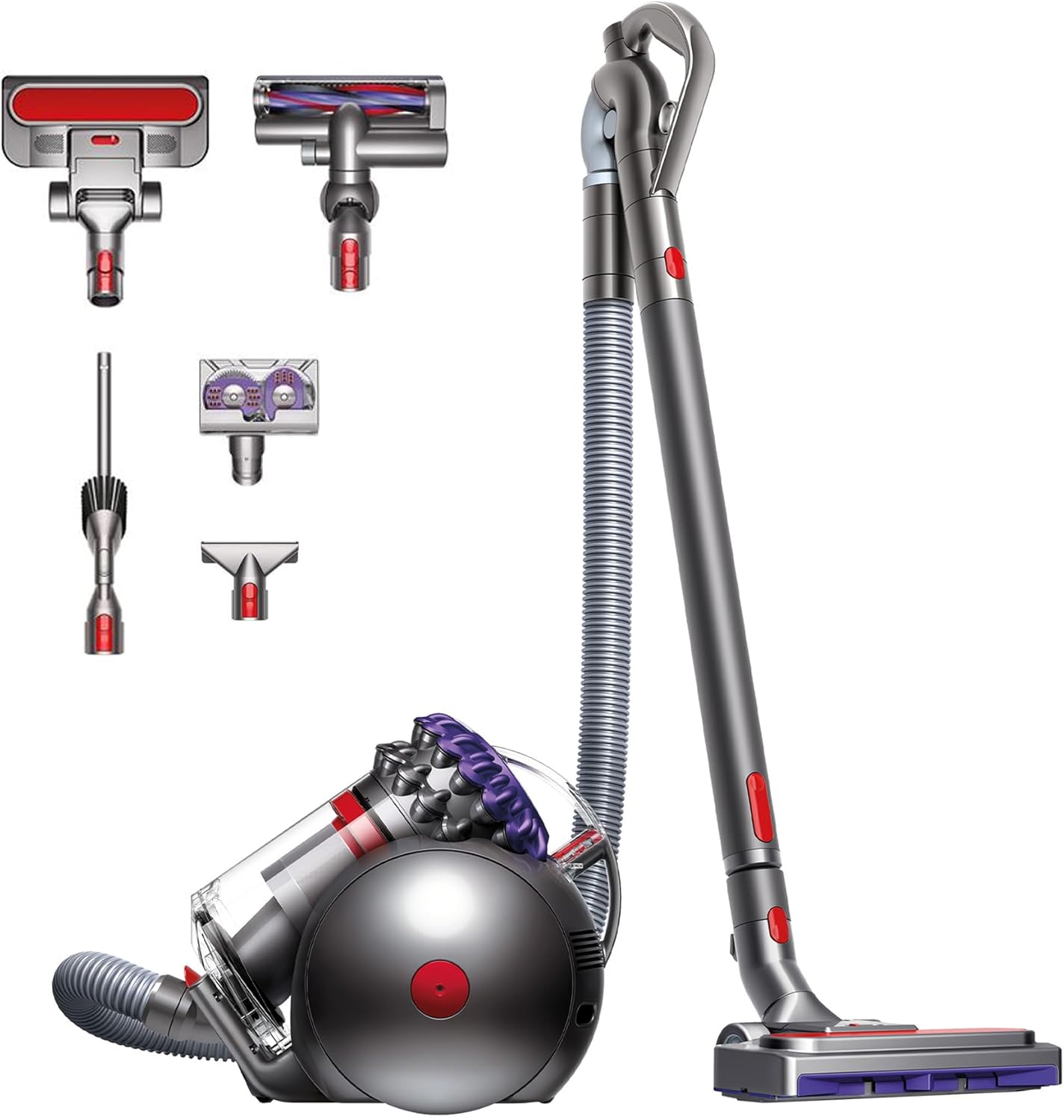 Dyson Big Ball Parquet 2 Cylinder vacuum 1.5L 600W A Violet - vacuums (600 W, A, 28 kWh, 184 W, Cylinder vacuum, Bagless)
