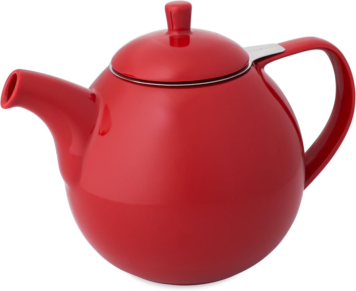 FORLIFE Curve Teapot with Infuser 1.3 Litre Red