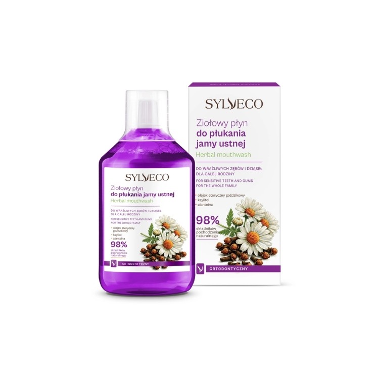 Sylveco ziołowy Płyn do płukania jamy ustnej ortodontyczny 500 ml