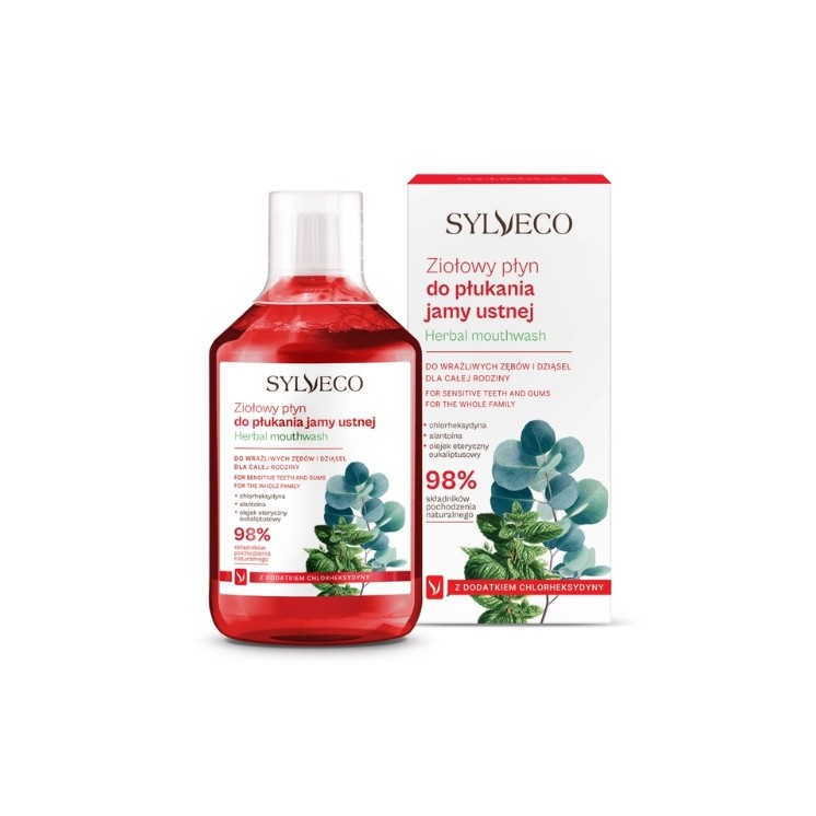 Sylveco ziołowy Płyn do płukania jamy ustnej z chlorheksydyną 500 ml