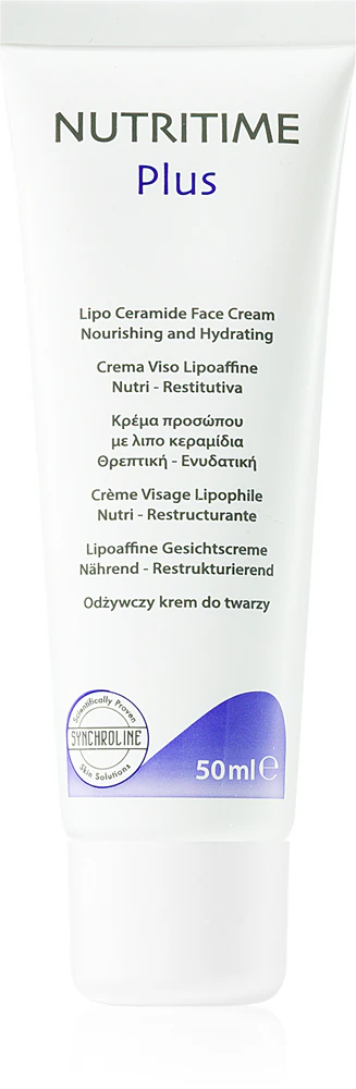 Synchroline Nutritime Plus nourishing and moisturizing cream with ceramides