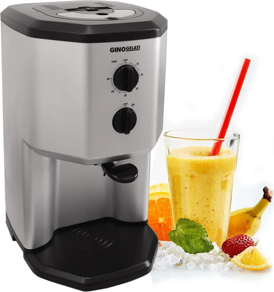 Syntrox Germany Milkshake Machine with Compressor 95W 1L Black Silver