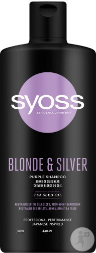 Syoss Blonde And Silver Shampoo Bottle 440ml