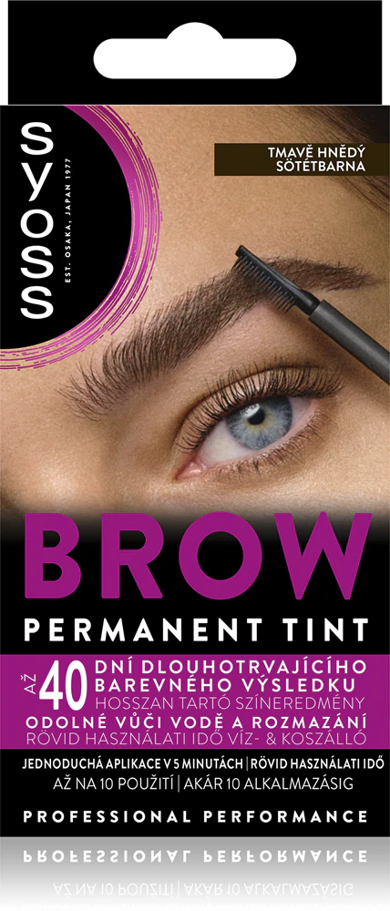 Syoss Brow Tint color for the eyebrows Farbton Dark Brown 10 ml