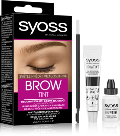 Syoss Brow Tint color for the eyebrows Farbton Light Brown 10 ml
