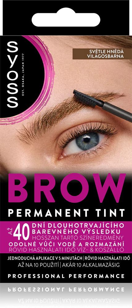Syoss Brow Tint color for the eyebrows Farbton Light Brown 10 ml