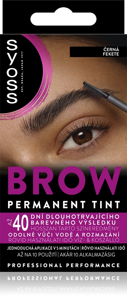 Syoss Brow Tint color for the eyebrows Farbton Black 10 ml