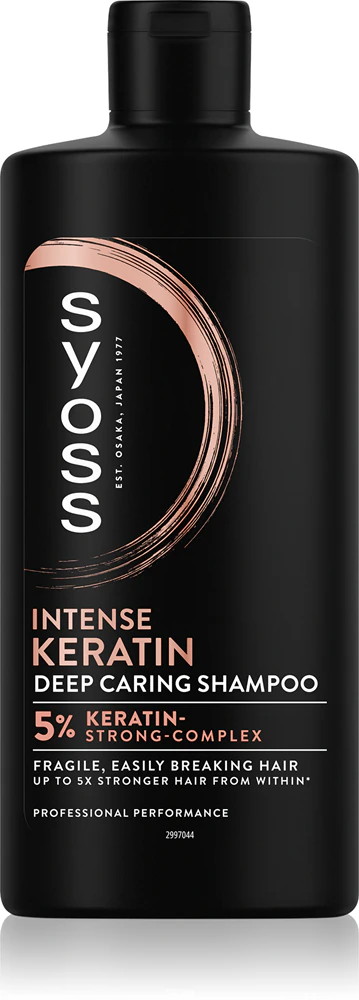 Syoss Keratin Shampoo with keratin against brittle hair