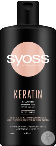 Syoss Keratin Shampoo Weak Brittle Hair Bottle 440ml