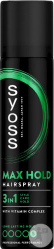 Syoss Max Hold 3-in-1 Formula Hairspray 75ml