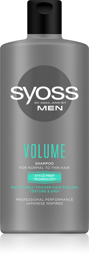 Syoss Men Volume Shampoo for more hair volume for fine hair for men
