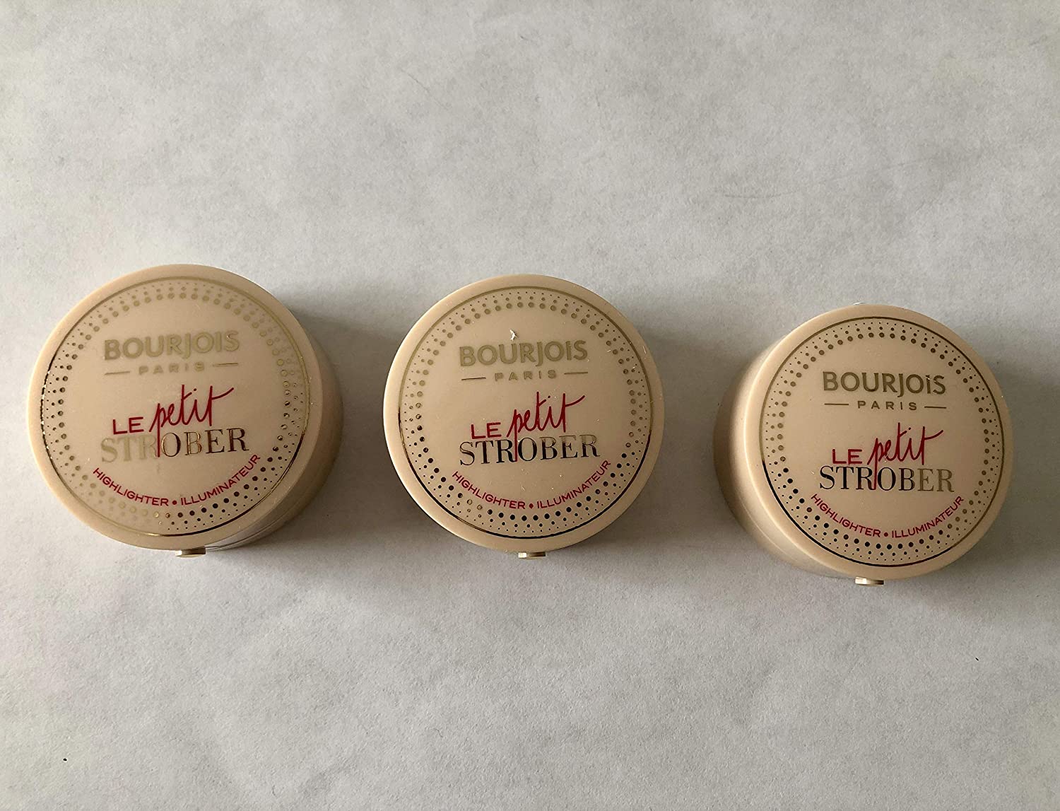 3 x Bourjois Le Petit Strober Highlighter - 00 Universal Glow, ‎00