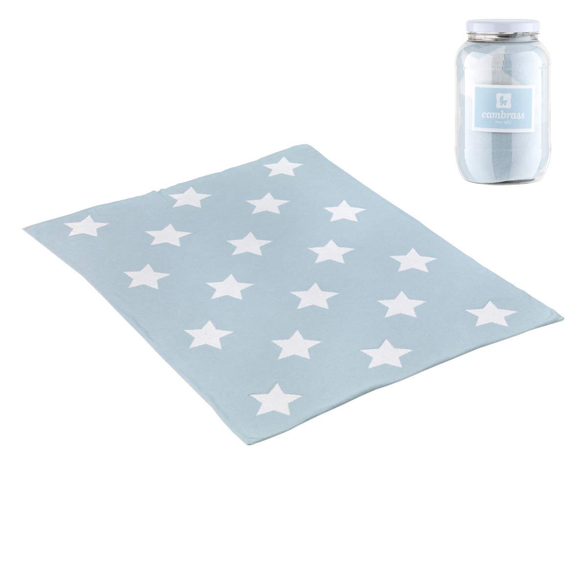 Cambrass 42038 Cotton Bedspread 80 x 100 cm Blue