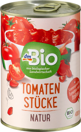 dmBio Tomatoes, pieces, natural, 240 g