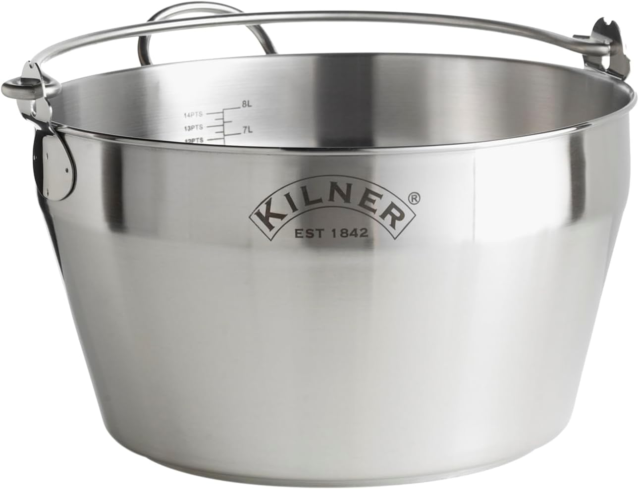 Kilner Stainless Steel Jam Pan 30 cm | Maslin Pan, Preserving, Jam Making Pan