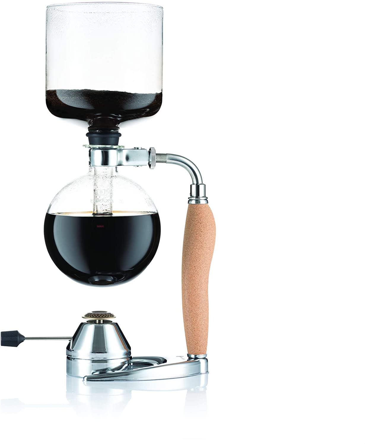 Bodum K11862-109 Vacuum Coffee Maker 8 Cups 1.0 L with Gas Burner Stainless