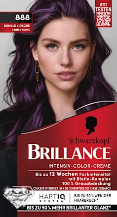 Schwarzkopf Brillance Hair color 888 Dark Cherry, 1 pc.