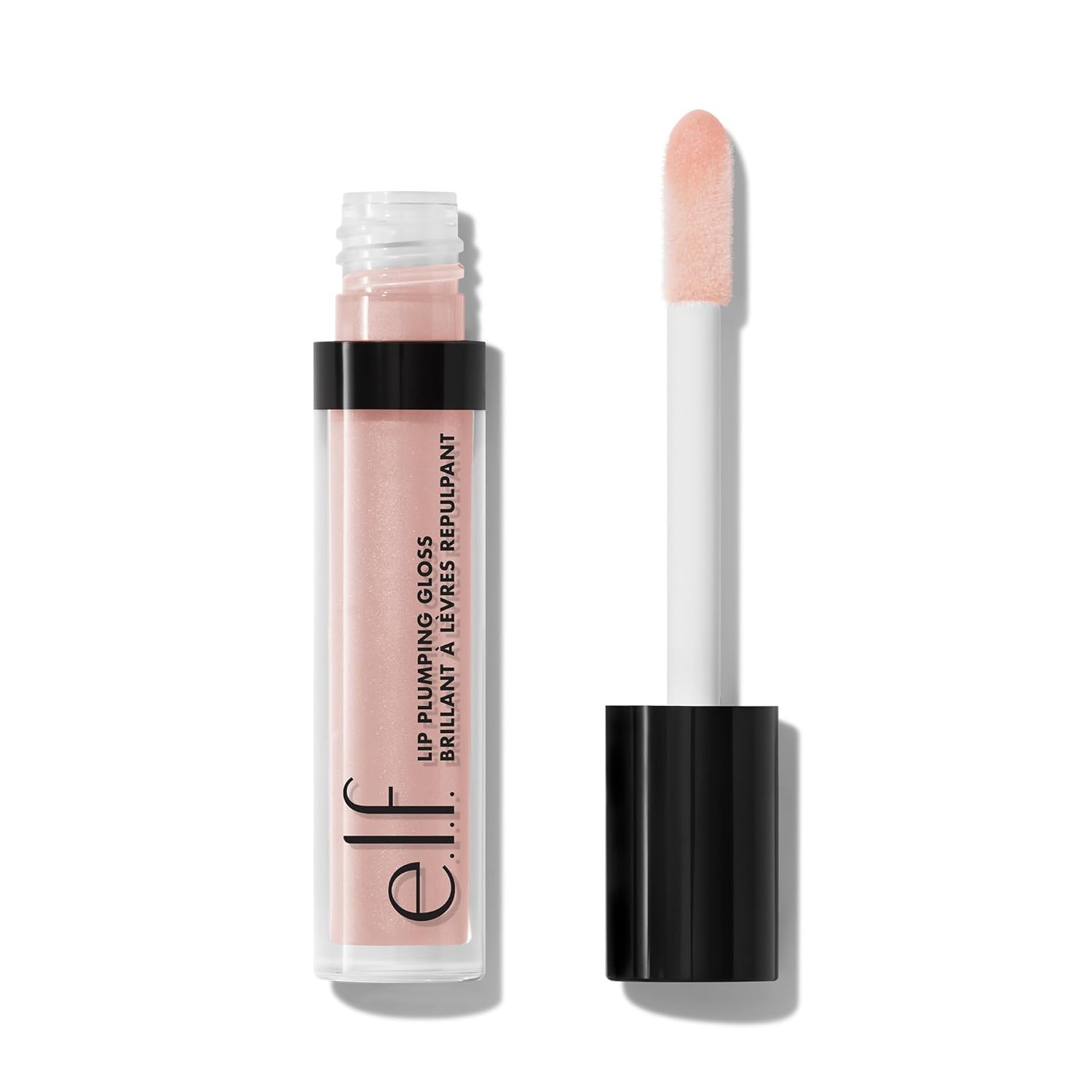 e.l.f. eleven. Lip Plumping Gloss, High Gloss Liquid Lip Color, Provides Fuller Lips and a Fuller Pout, Moisturizing Formula, Vegan & Cruelty Free, Pink Cosmo, 2.7 ml