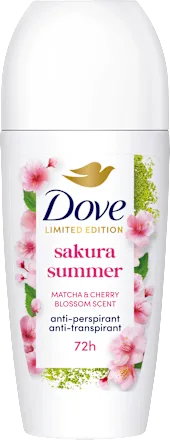 Dove Antiperspirant deodorant roll-on sakura summer Matcha & Cherry Blossom Scent, 50 ml