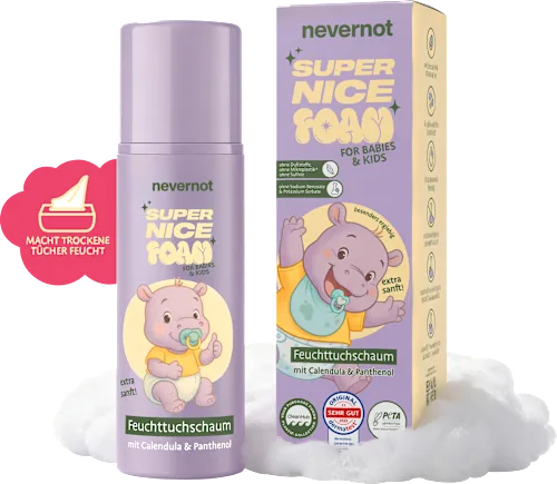 NeverNot Super Nice Foam wet wipes, 100 ml