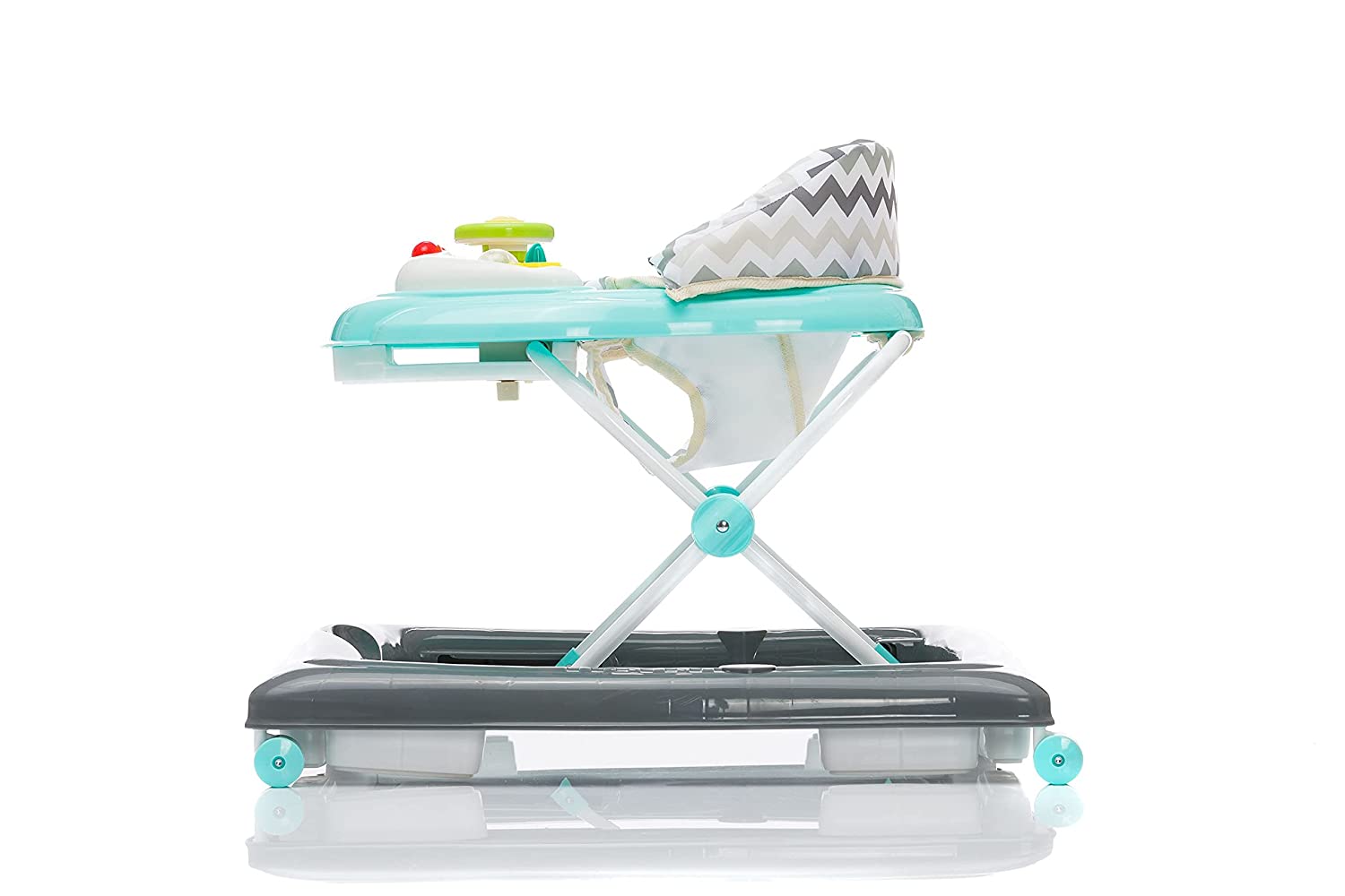 Fillikid walk free, learning walker, walker with board game and anti-slip function, 3 different heights, baby walker with washable cradle and electronic toy