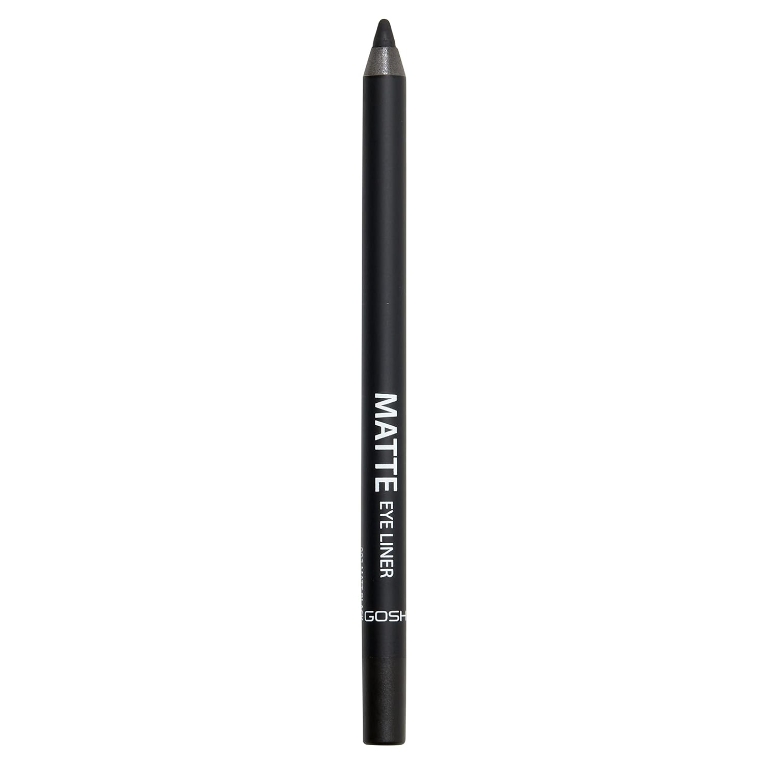 GOSH Matte Eyeliner in Intense Black, Creamy Soft Texture for Easy Application, High Coverage, Ideal for Smokey Eyes, Perfect with Mascara, Vegan & Fragrance-Free, 002 Matt Black