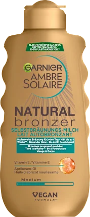 Garnier  Ambre Solaire Self-tanning milk natural bronzer, 175 ml