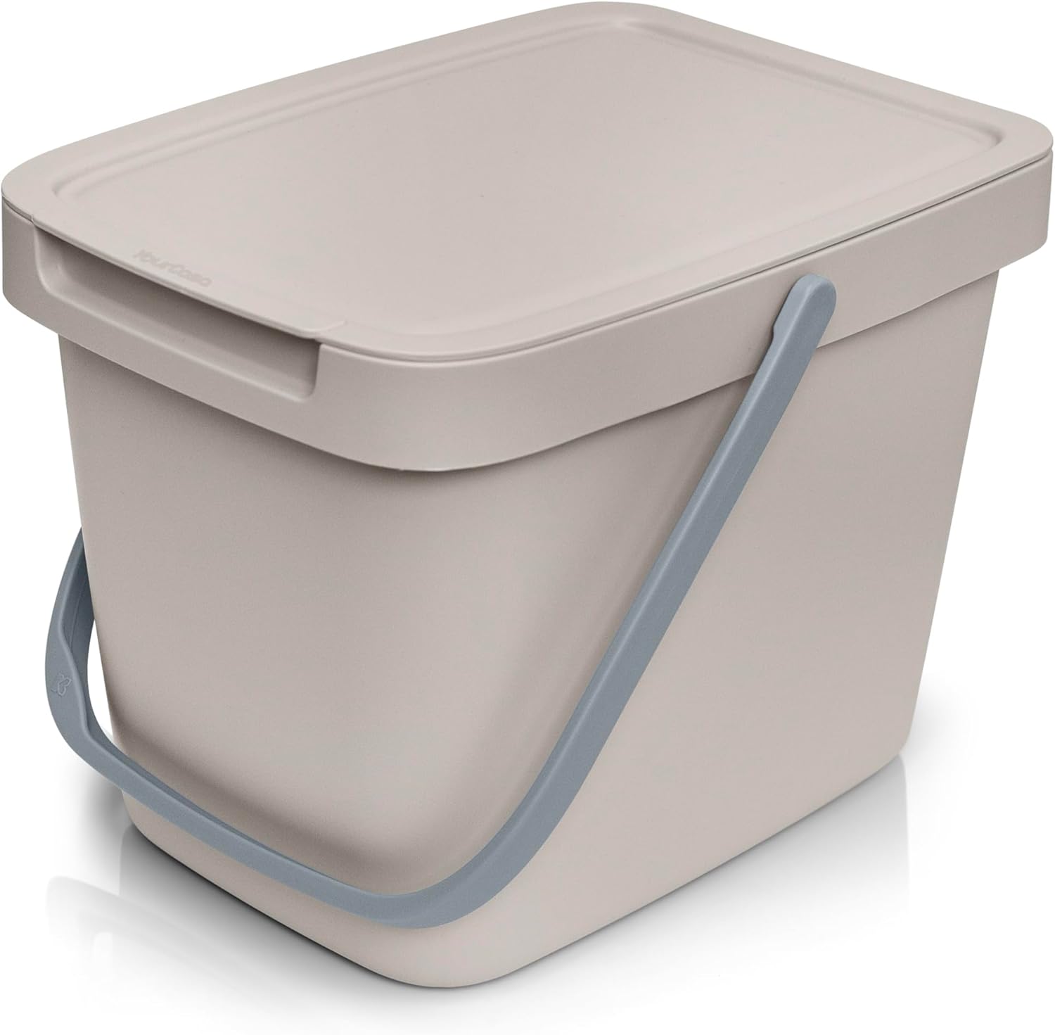 YourCasa Organic Kitchen Waste Bin, 6 L, Compost Bin Kitchen for Everyday Organic Waste Container - Compost Container with Lid for Hanging, Organic Bucket, Rubbish Bin, Odour-Proof, Organic Rubbish