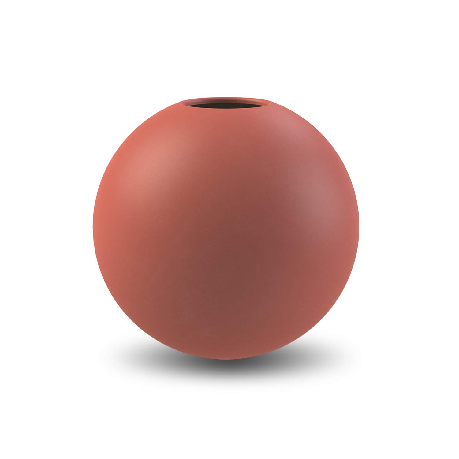 Cooee Design Ceramic Ball Vase, Rust 20 Cm
