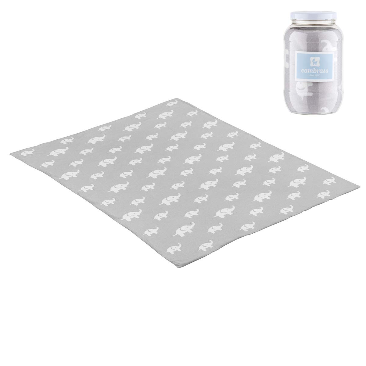 Cambrass 42075 Cotton Bedspread 80 x 100 cm Grey