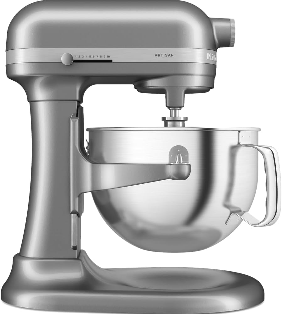 KitchenAid Artisan Food Processor, Multifunctional Kitchen Robot with Bowl Lifter, with 5 Accessories, 5.6 L, Contour Silver