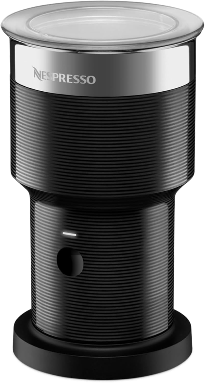 NESPRESSO Aeroccino XL Milk Frother, Electric Shaker for 225 ml Creamy Hot or Cold Milk Foam and 400 ml Hot Milk, Dishwasher Safe
