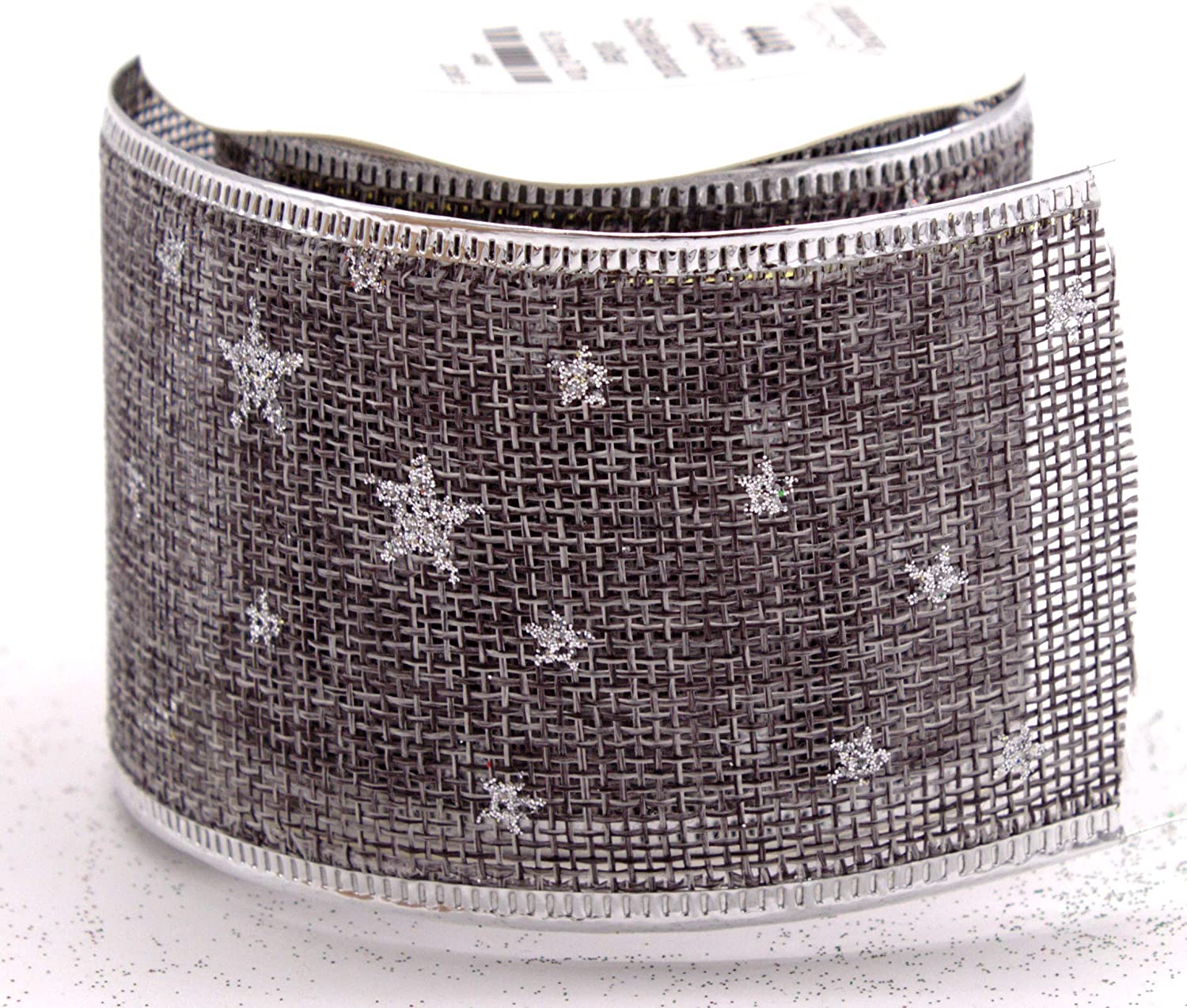 DARO DEKO Daro Decorative Ribbon 6.3 Cm X 2.7 M In Grey Or Natural - Pack Of 1 Or 3 P