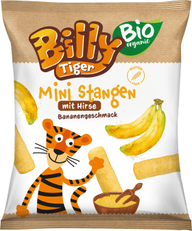 Billy Tiger Children's snack mini stood millet banana taste, from 3 years, 30 g