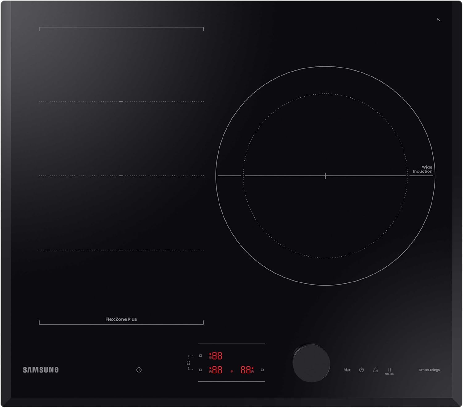NZ63B6058KK/U1 Induction Hob 60 cm 3 Burner 7400 W Black